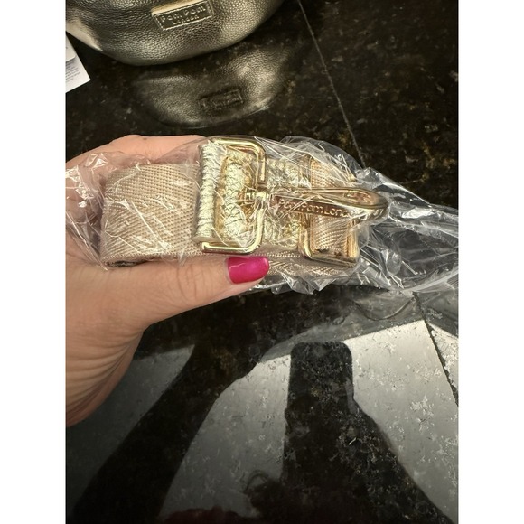 Pom Pom London Metallic Gold Bum‎ Bag/Fanny Pack/Belt Bag NEW - Picture 3 of 8